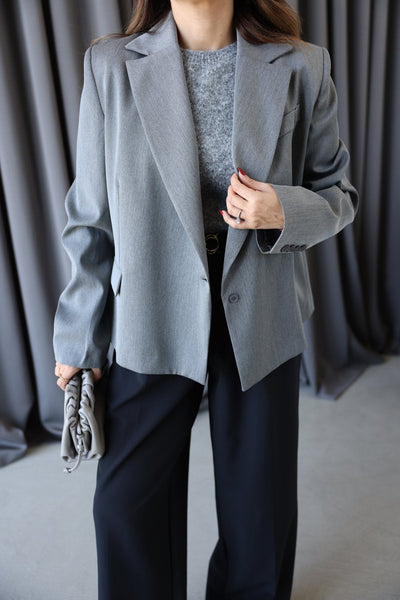 Kruvaze Yaka Blazer Ceket
